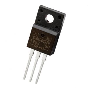 دوبل دیود شاتکی SDT20B100CTFP 20A-100V تایوانی مارک Diodes Incorporated پکیج TO-220FP