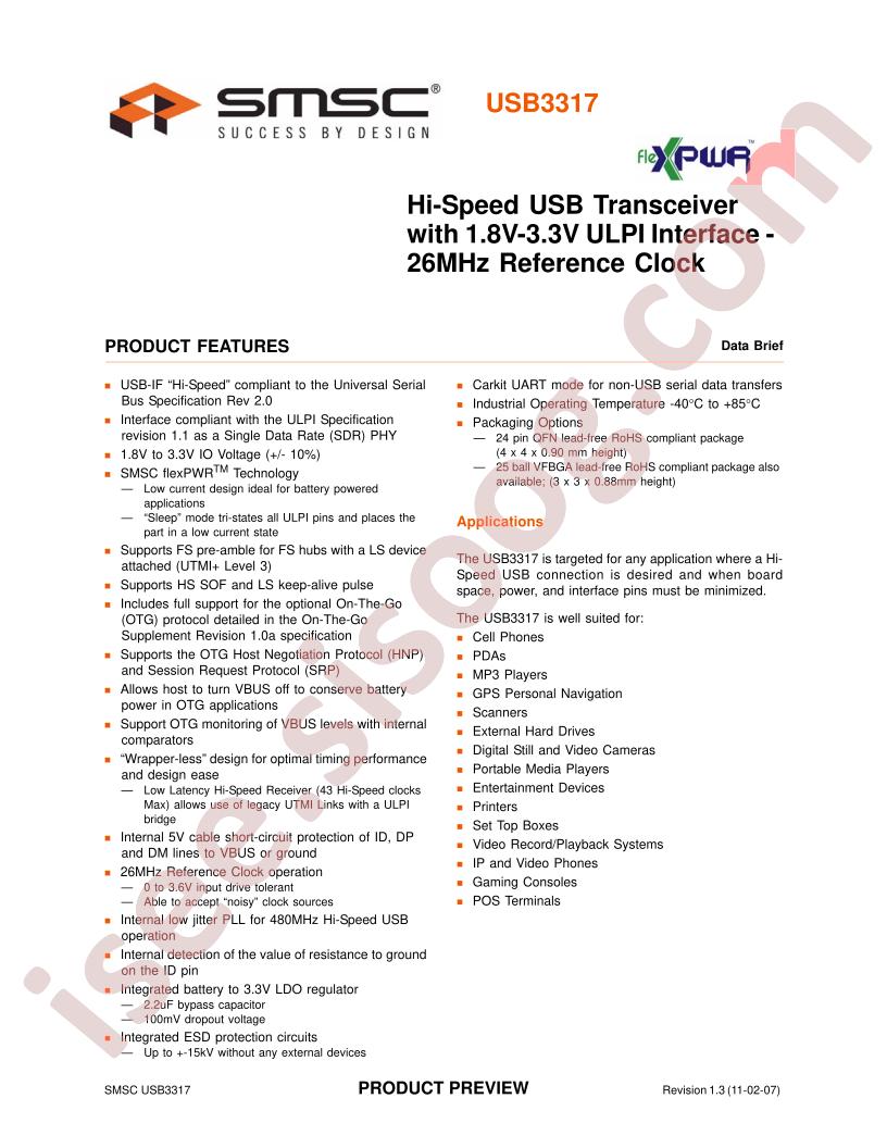 USB3317 Data Brief
