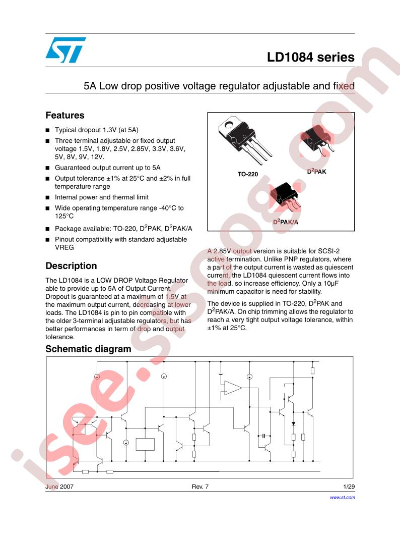 LD1084 Series Datasheet