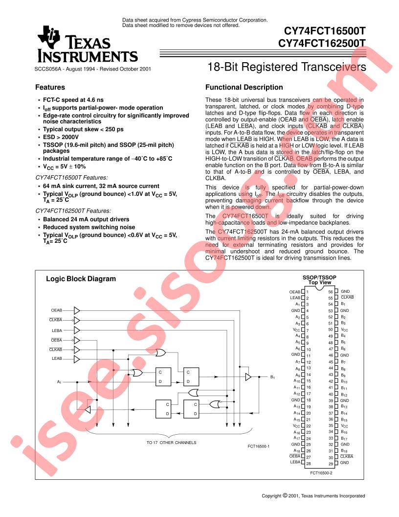CY74FCT16(2)500T