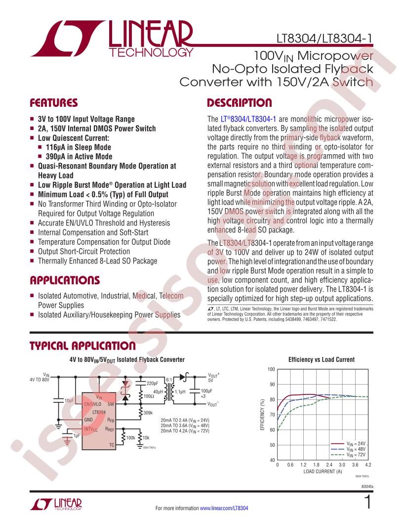 LT8304(-1) Datasheet