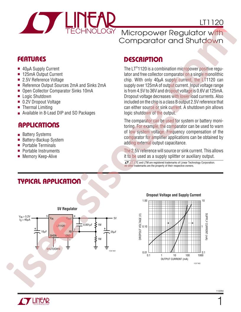 LT1120 Datasheet