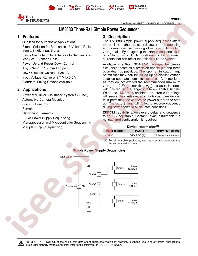 LM3880 Datasheet