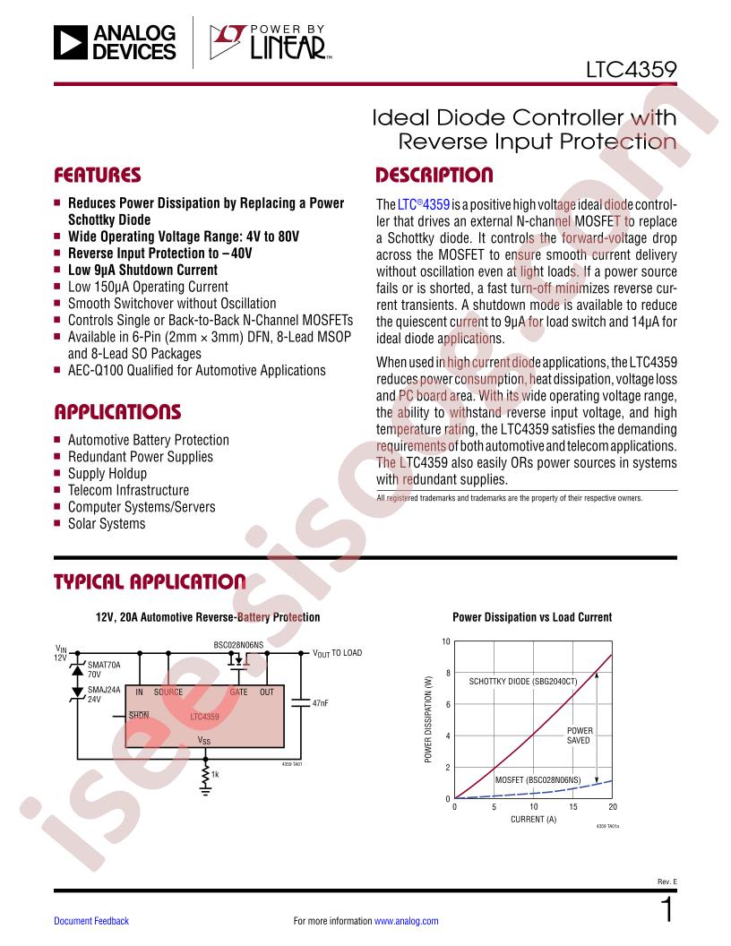 LTC4359 Datasheet