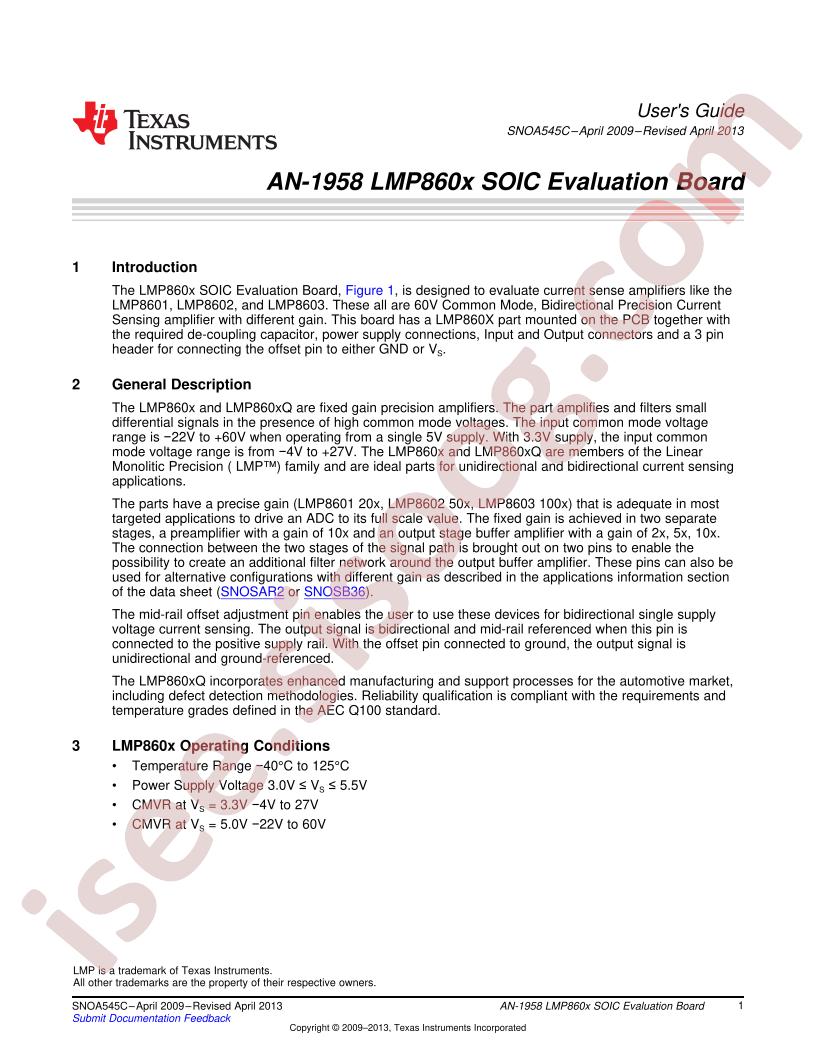 LMP860x Eval Board