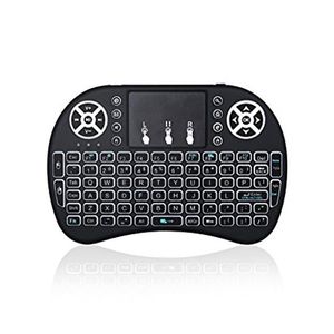 مینی کیبورد وایرلس با دانگل و چراغ صفحه کلید Wireless Mini Keyboard مناسب رزبری پای