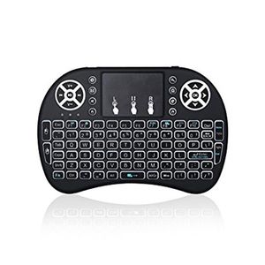 مینی کیبورد وایرلس با دانگل و چراغ صفحه کلید Wireless Mini Keyboard مناسب رزبری پای