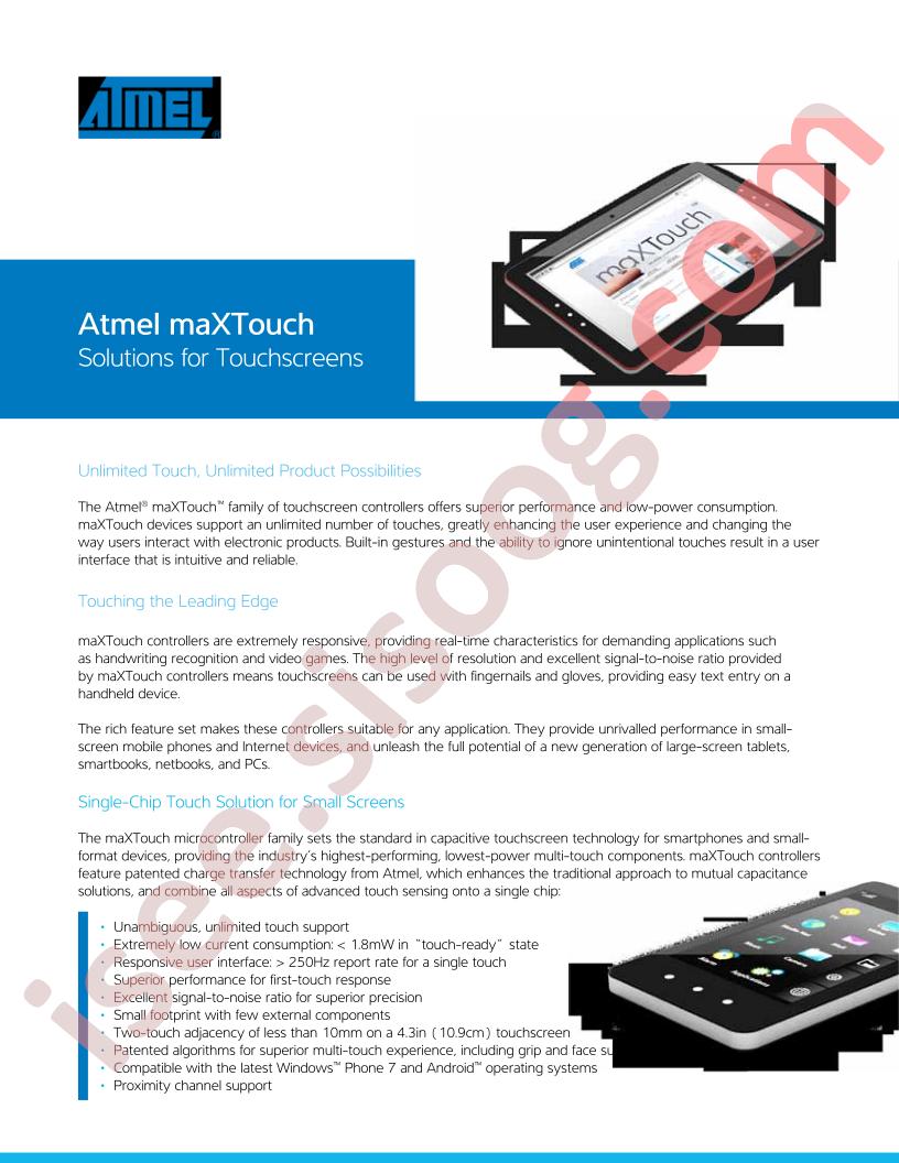 MaXTouch Brochure