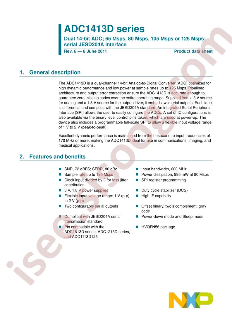 ADC1413D Series