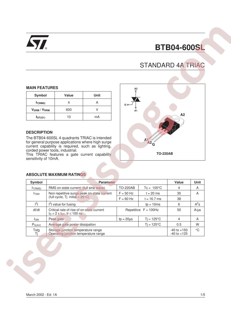 BTB04-600SL