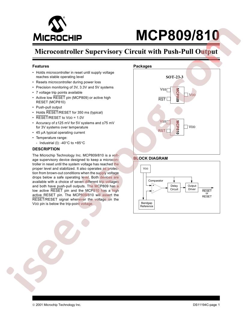 MCP809, 810