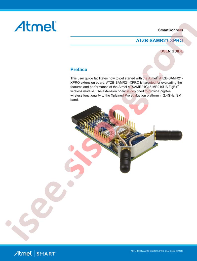 ATZB-SAMR21-XPRO Guide