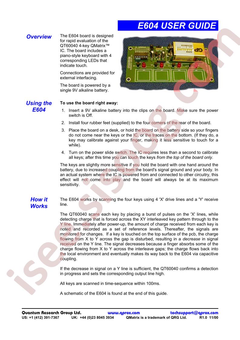 E604 User Guide