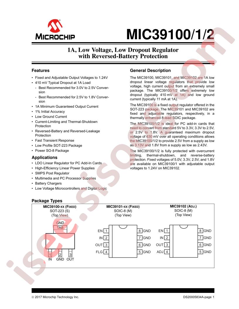 MIC39100, MIC39101, MIC39102