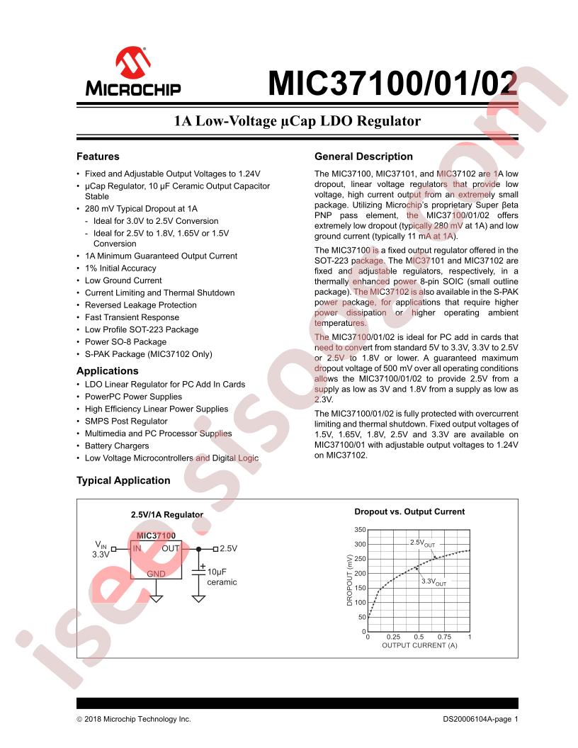 MIC37100, MIC37101, MIC37102