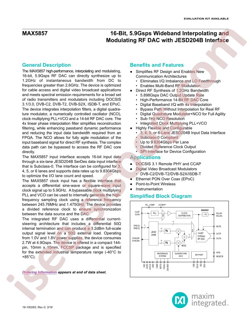MAX5857 Datasheet~