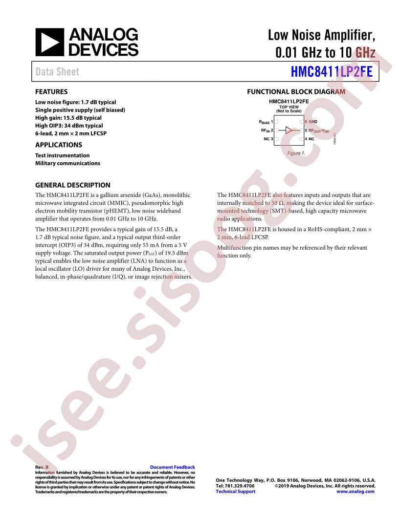HMC8411LP2FE