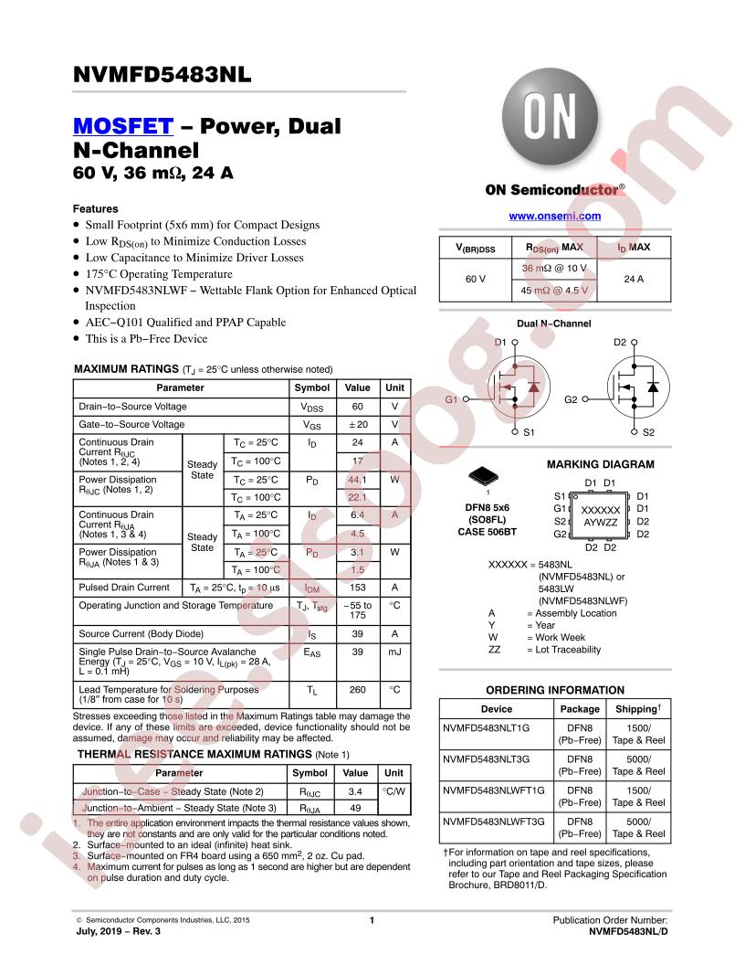 NVMFD5483NL(WF)