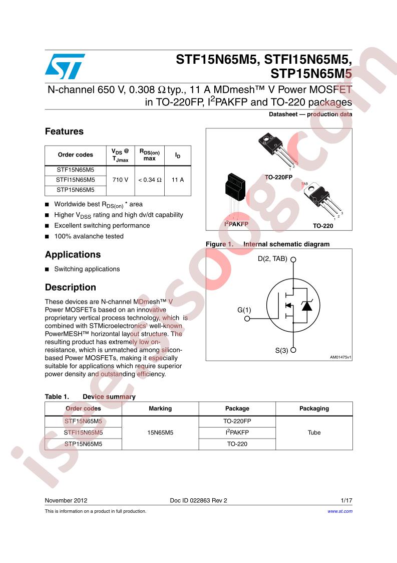 STF,FI,P15N65M5
