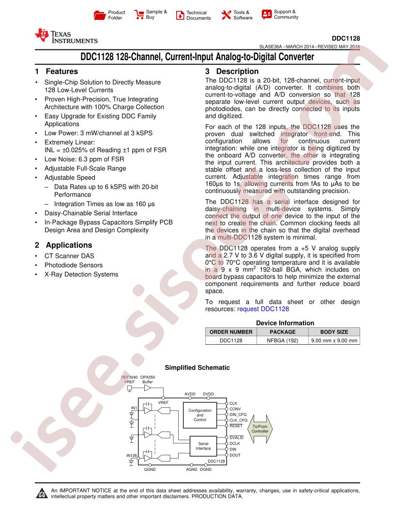 DDC1128 Datasheet