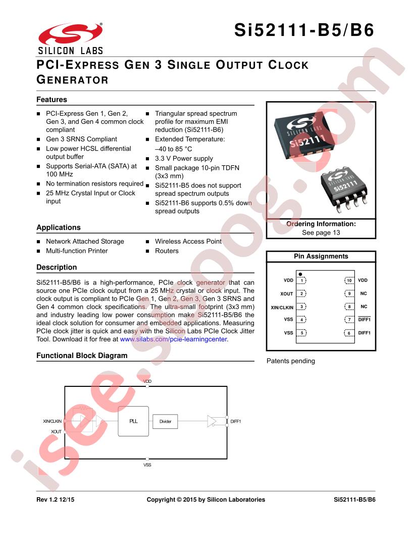 Si52111-B5/B6