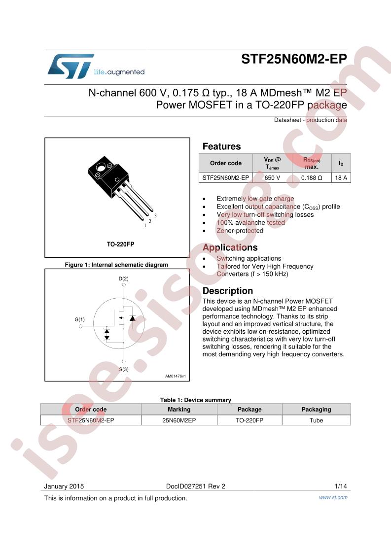 STF25N60M2-EP