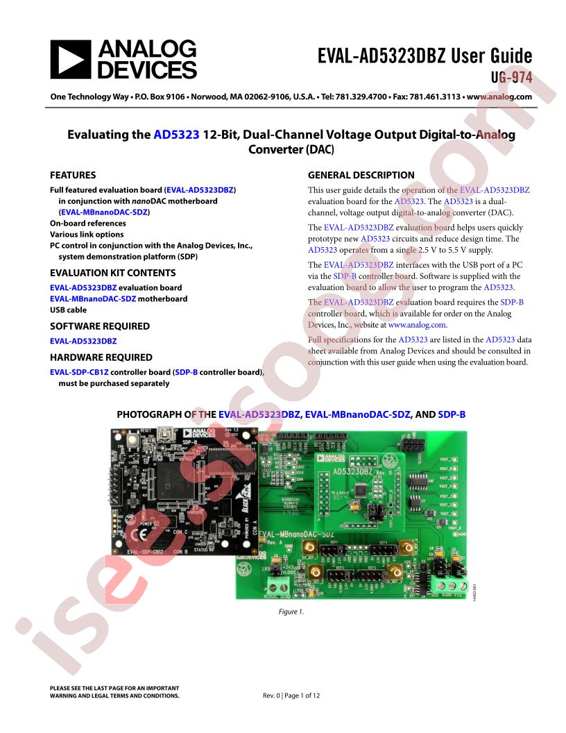 EVAL-AD5323DBZ User Guide