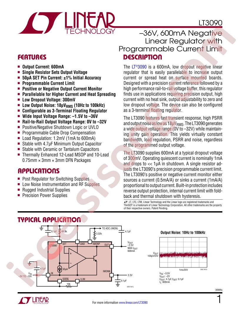 LT3090 Datasheet