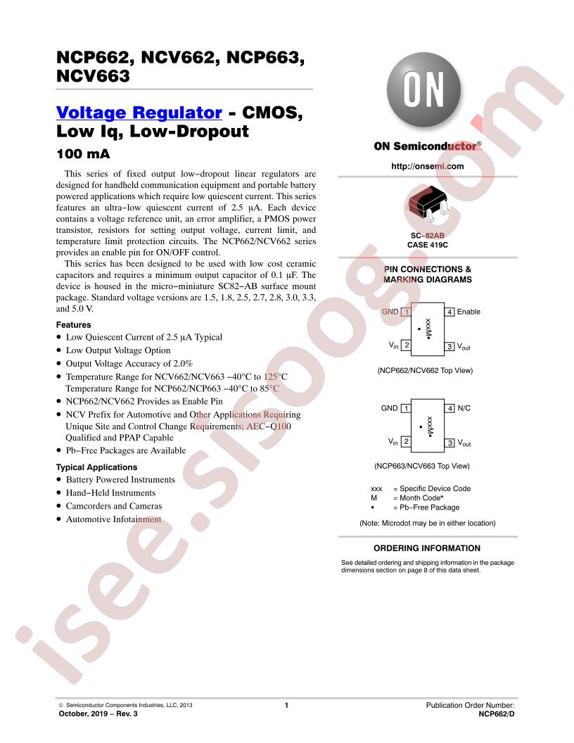 NCP,NCV662,663