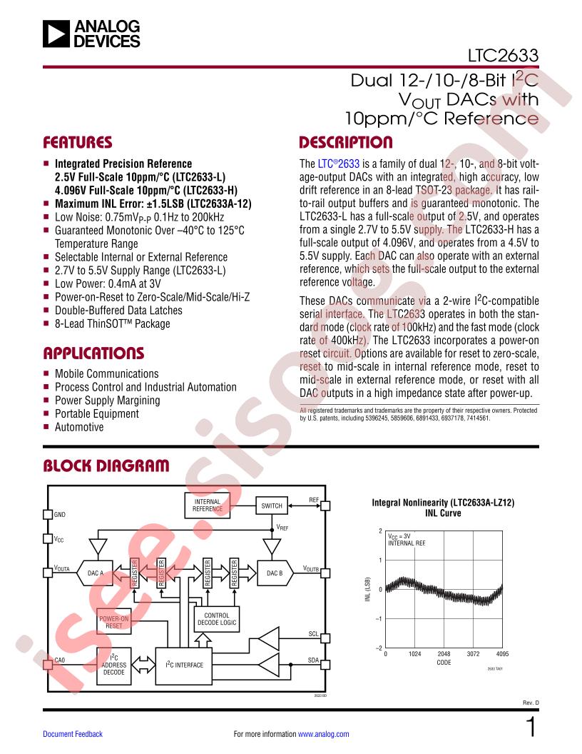 LTC2633 Datasheet