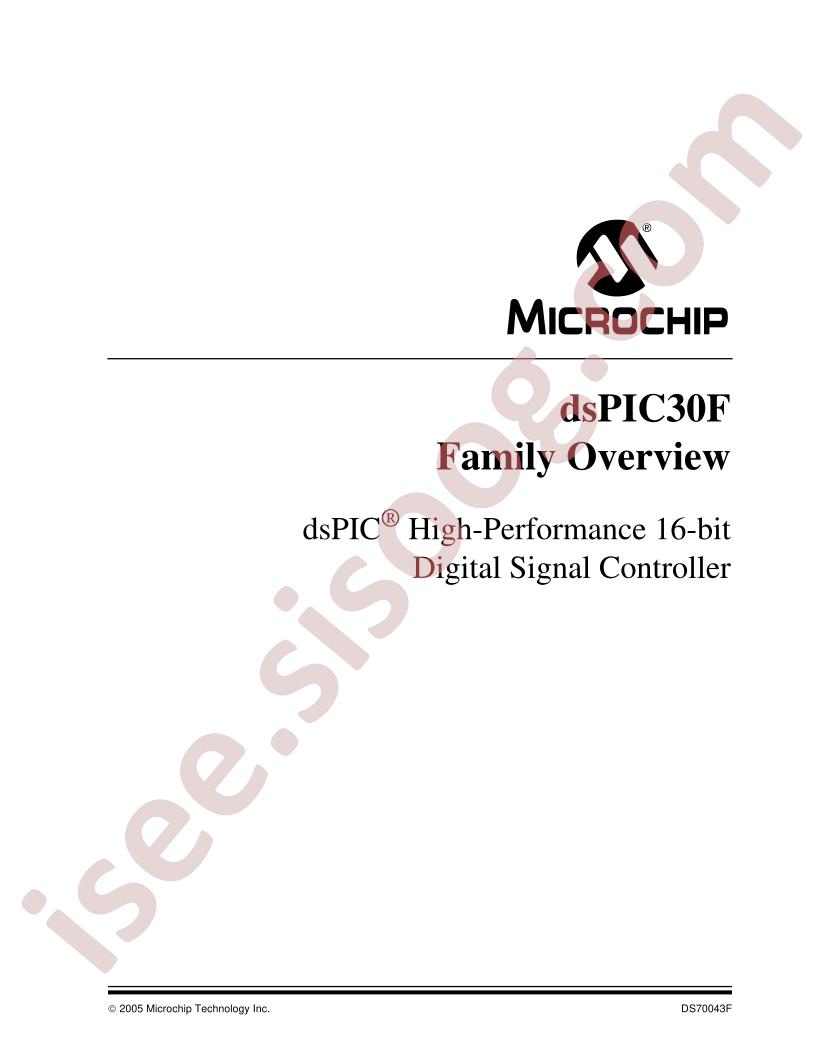 DSPIC30F Family Overview