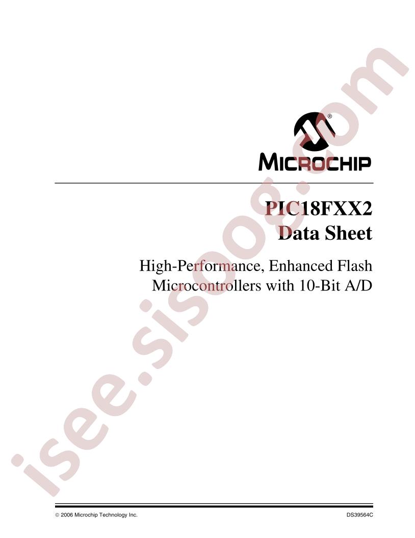 PIC18Fxx2 Datasheet