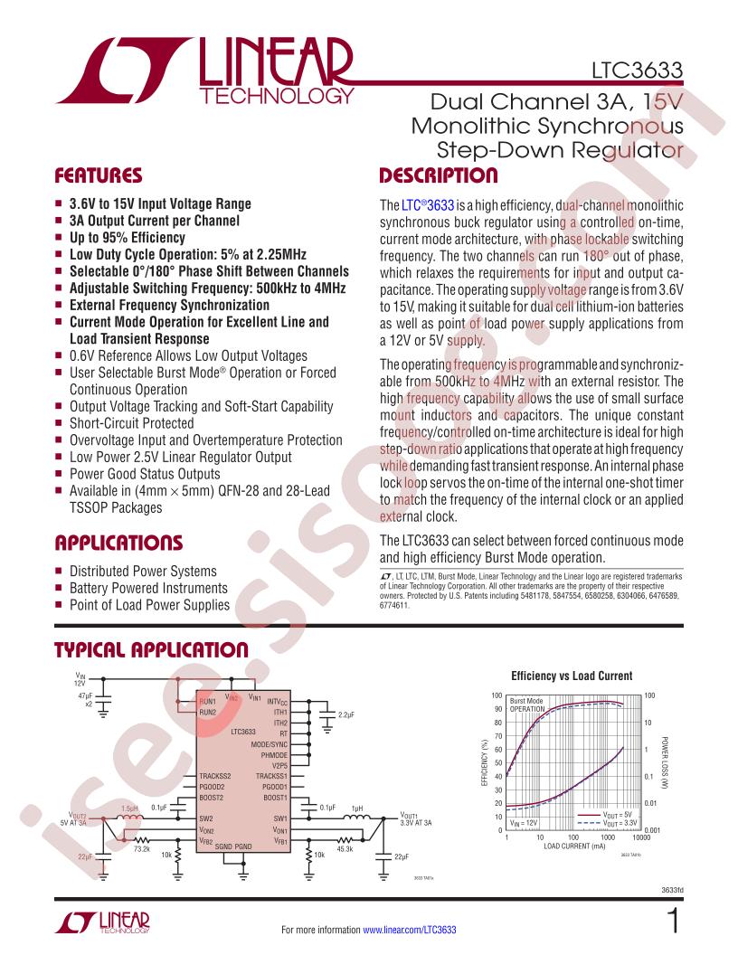 LTC3633 Datasheet