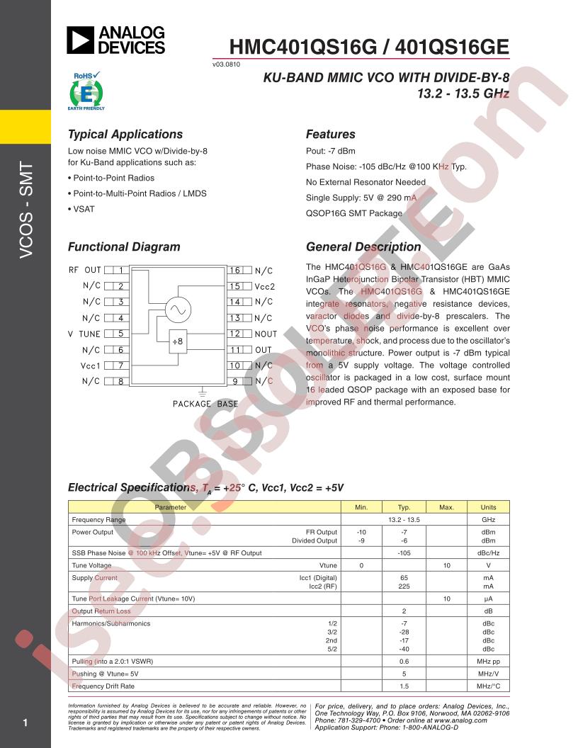 HMC401QS16G/E