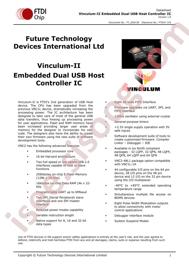 Vinculum-II Datasheet