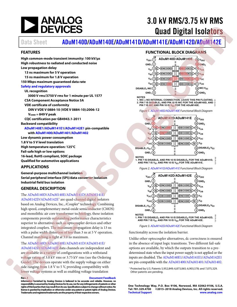 ADuM140-42D,E