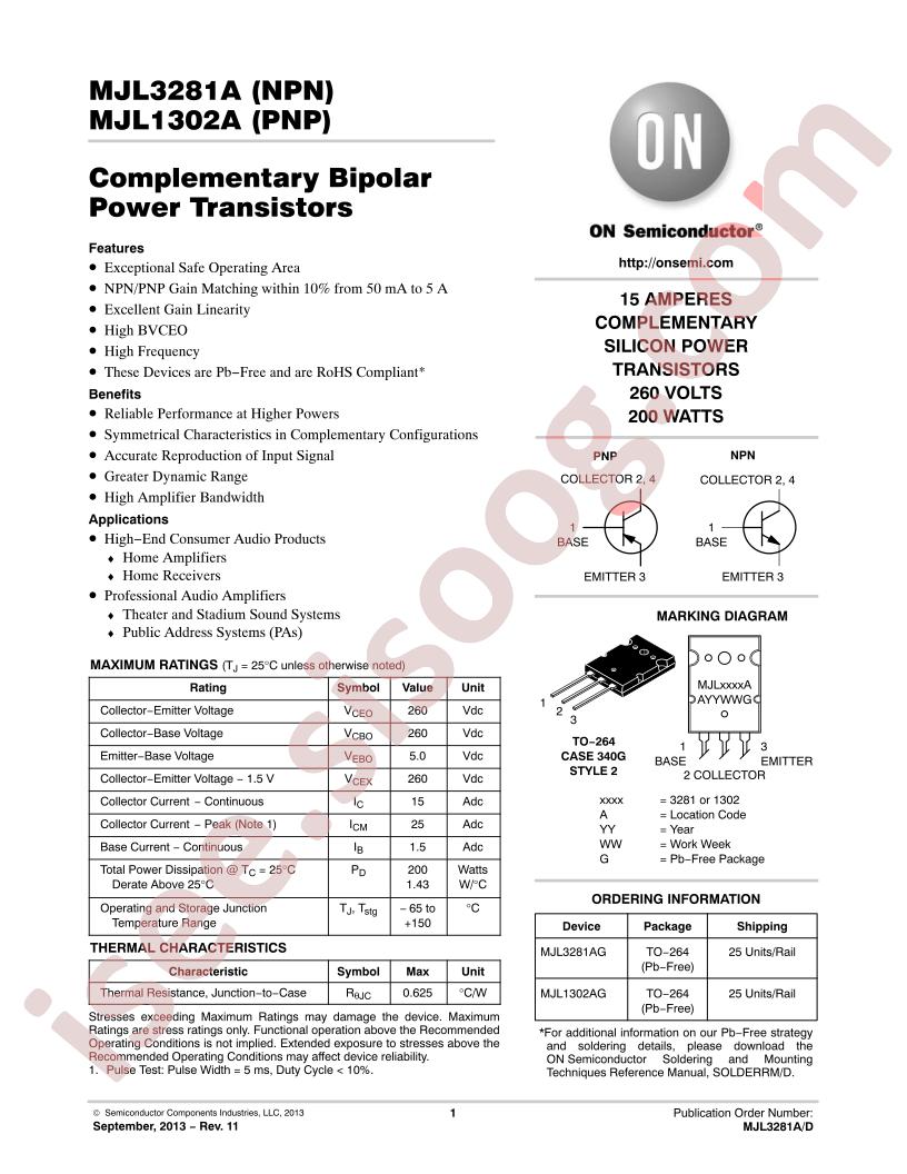 MJL3281A, 1302A