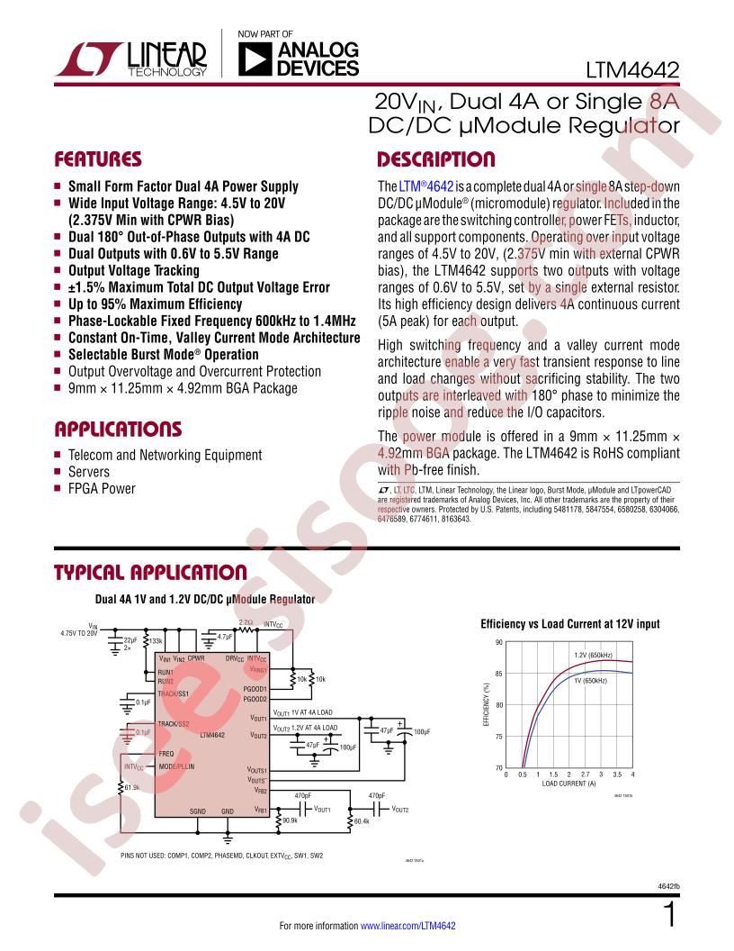 LTM4642 Datasheet