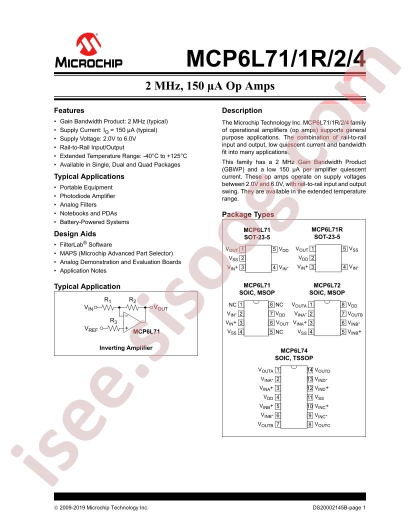 MCP6L71,1R,2,4