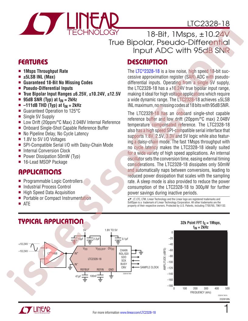 LTC2328-18 DataSheet