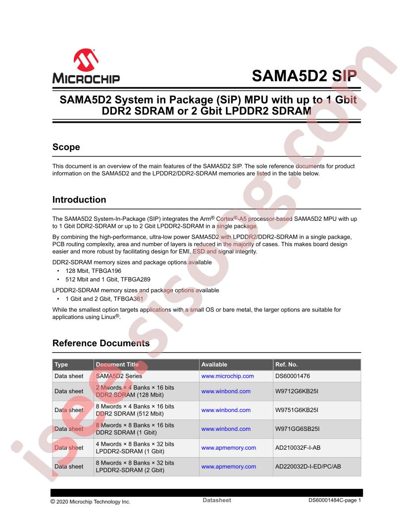 SAMA5D2 SIP