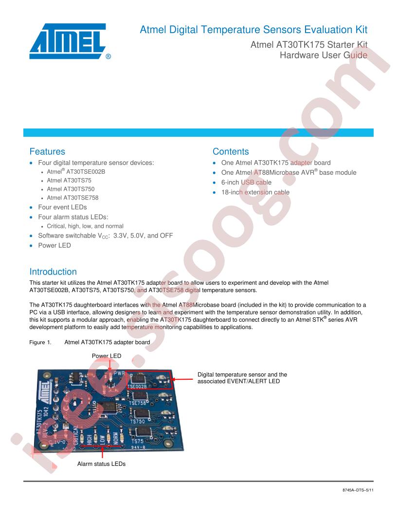 AT30TK175 Starter Kit Hardware User Guide