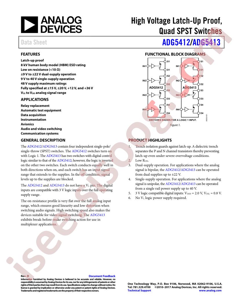 ADG5412/13