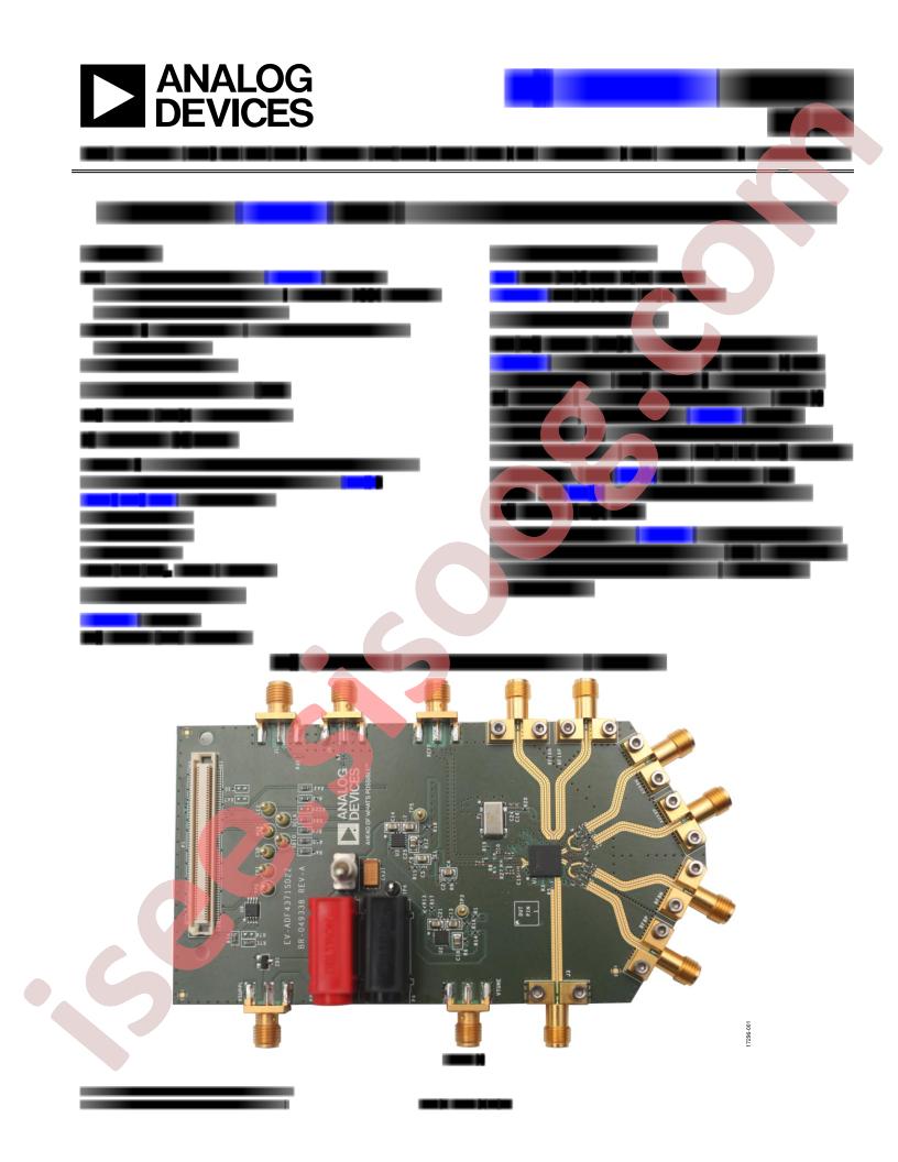 EV-ADF4371SD2Z User Guide