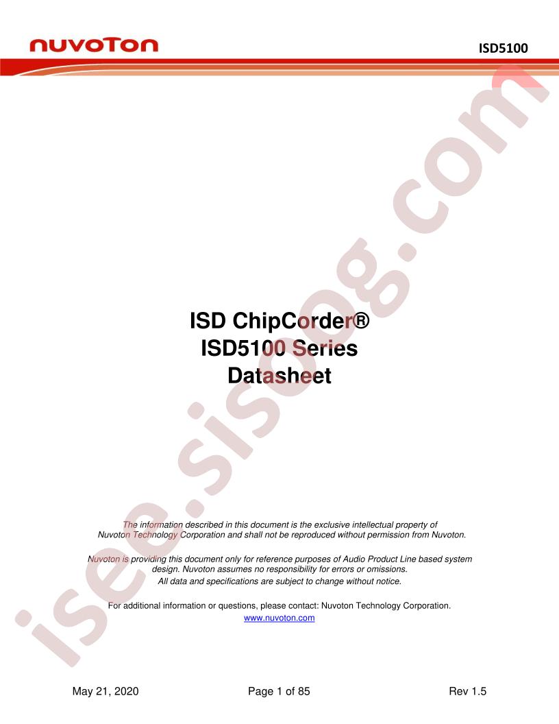 ISD5100 Series