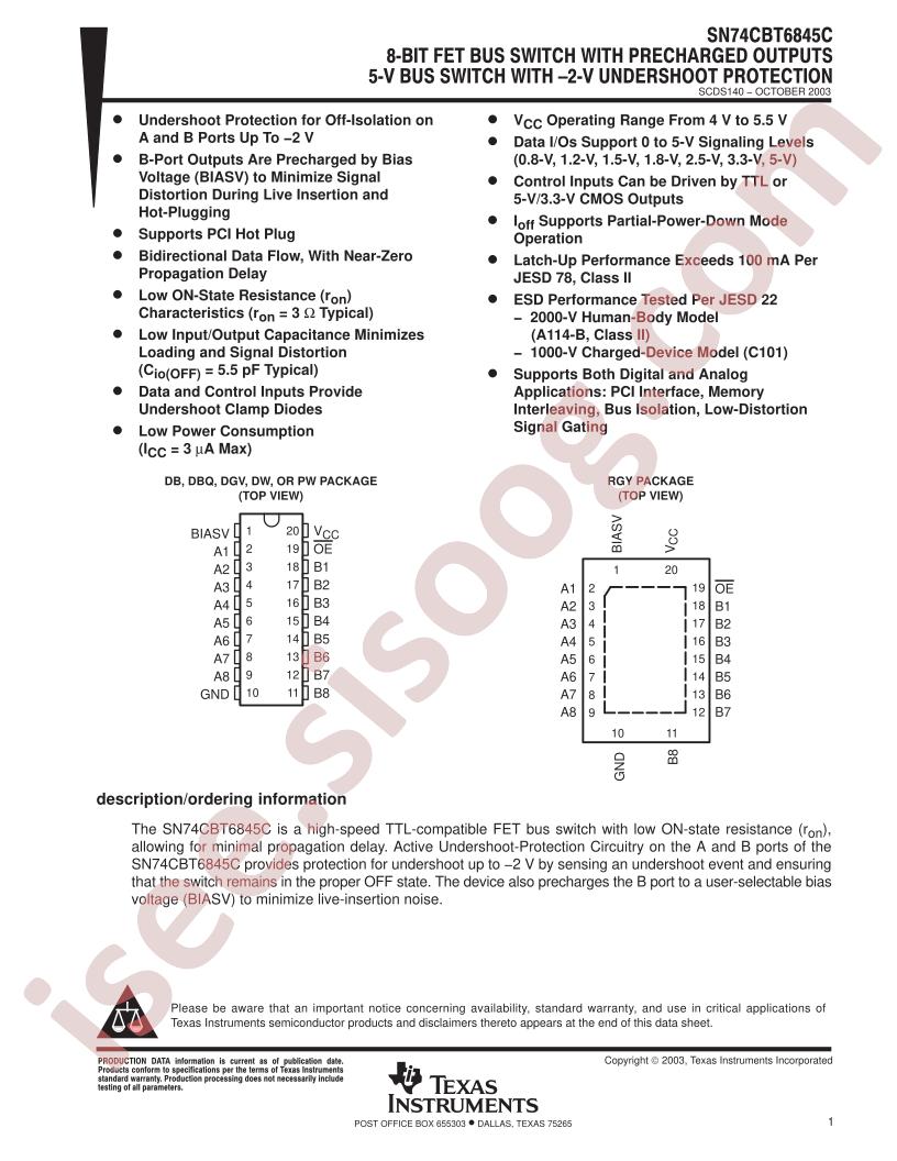 SN74CBT6845C