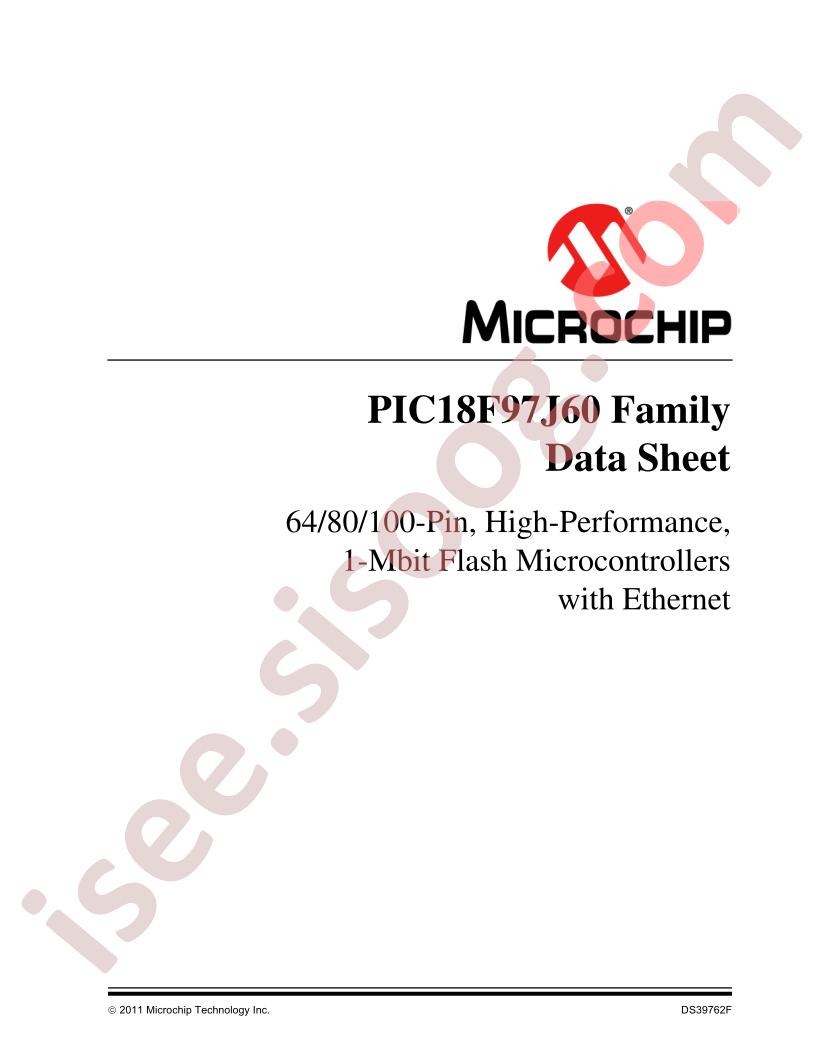 PIC18F97J60 Family Datasheet