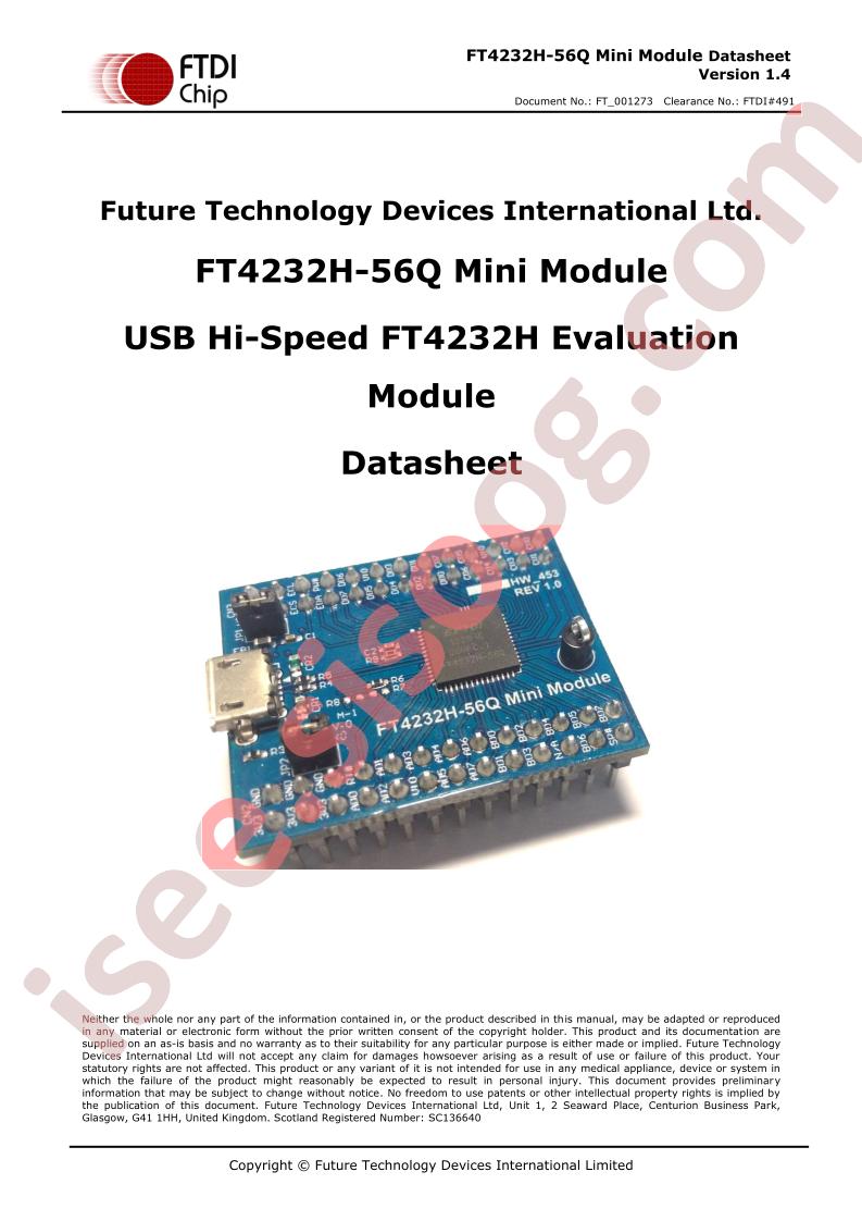 FT4232H-56Q Mini Module