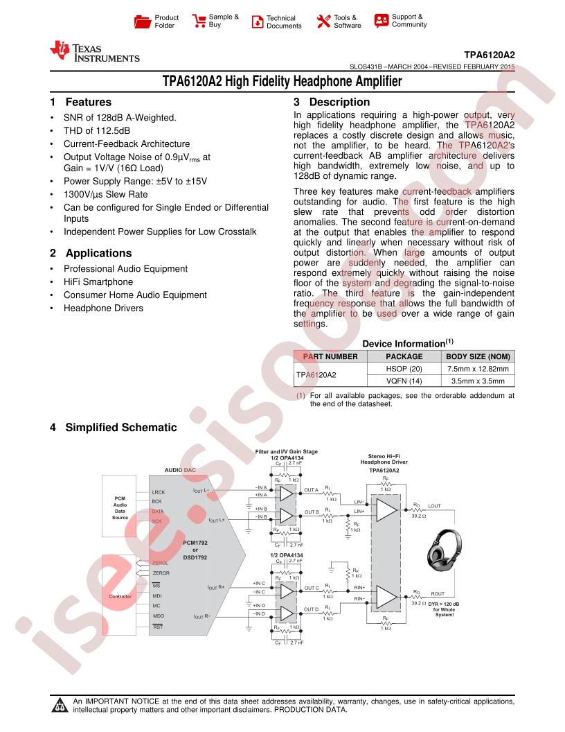 TPA6120A2