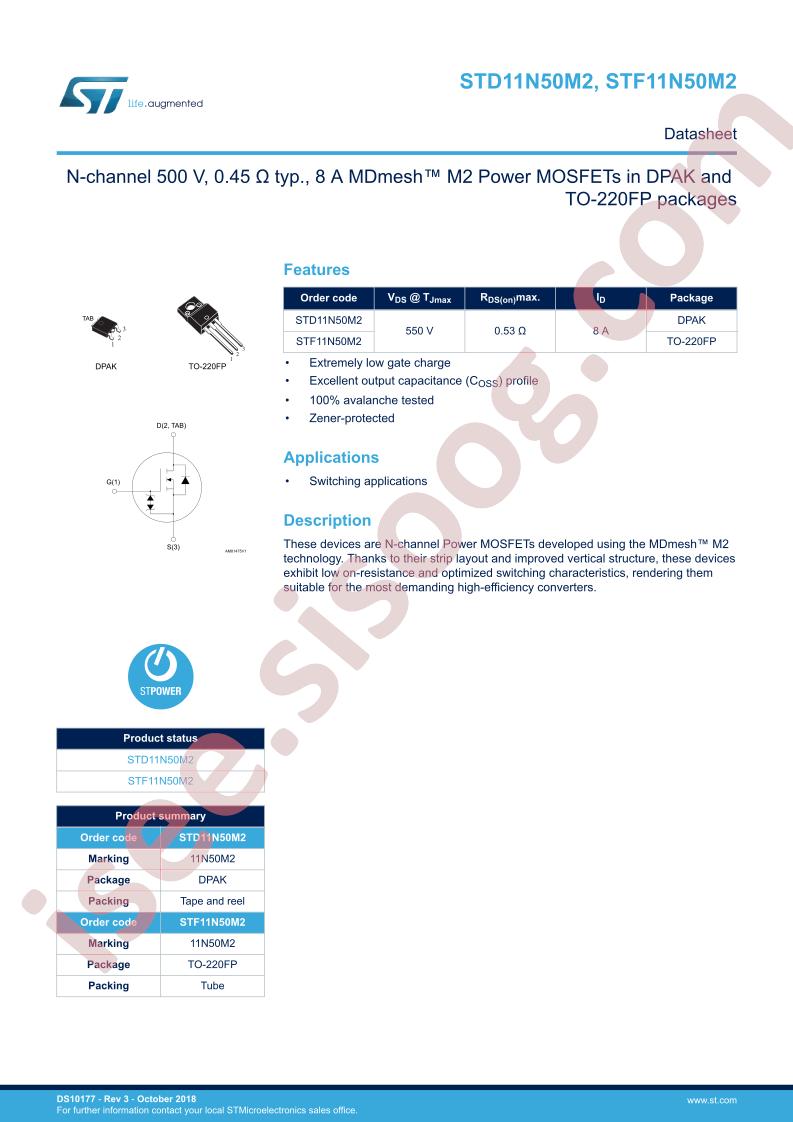 STx11N50M2
